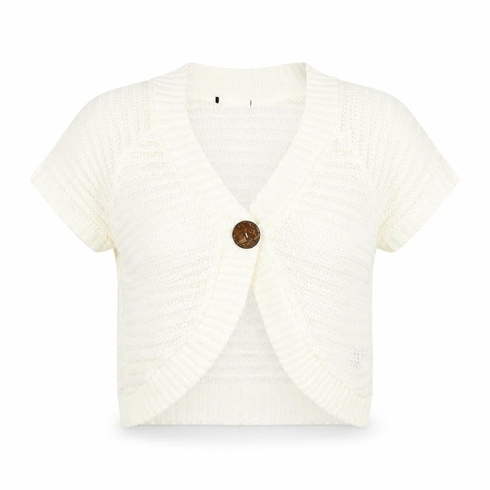 Bonmarché Womens Ivory Cardigan Jumper Size M