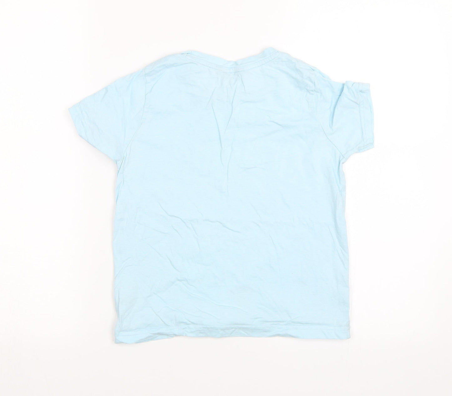 Fluid Girls Blue   Basic T-Shirt Size 9-10 Years  - Let it snow