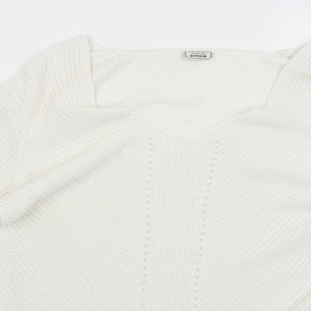 Collection Pimkie Womens White   Pullover Jumper Size S