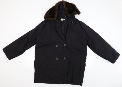 Vianni Womens Black   Jacket Coat Size L