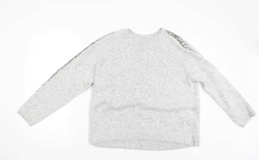 M&S Womens Grey   Pullover Jumper Size 18