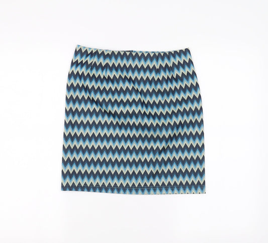 Cosmart Womens Blue   A-Line Skirt Size S