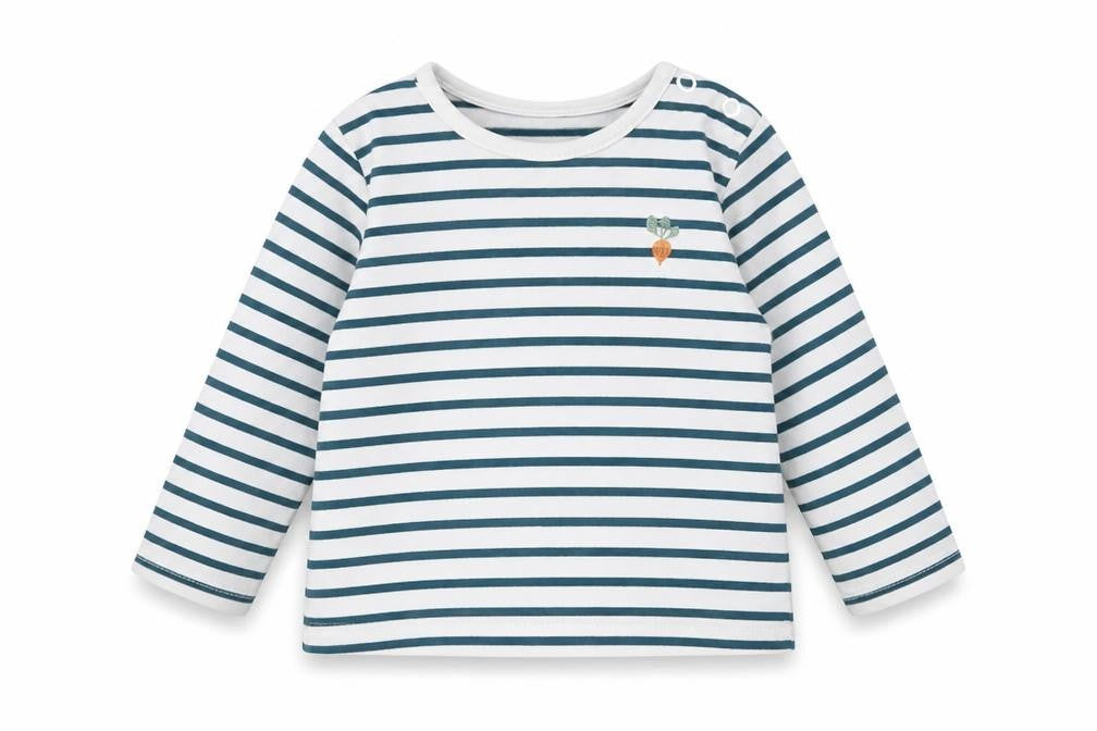 TU Baby White Striped  Basic T-Shirt Size 6-9 Months
