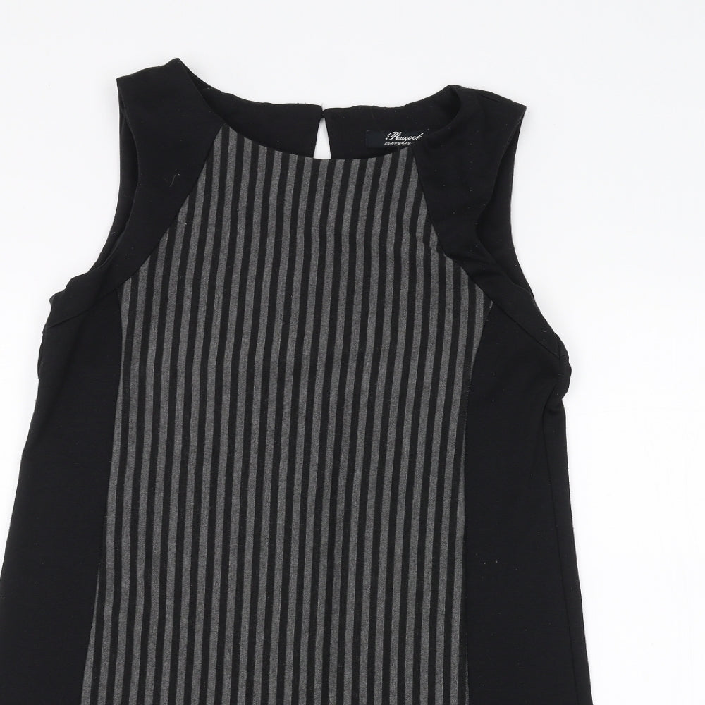 Peacocks Womens Black   Basic T-Shirt Size 10