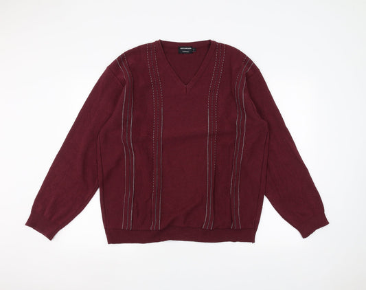 Lee Greenwood Mens Red   Pullover Jumper Size L