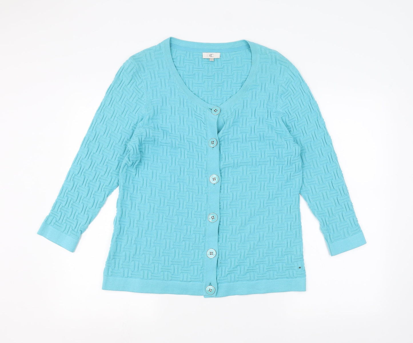 Country Club Womens Blue   Cardigan Jumper Size L