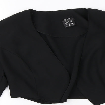 Victim Womens Black   Jacket Blazer Size 10