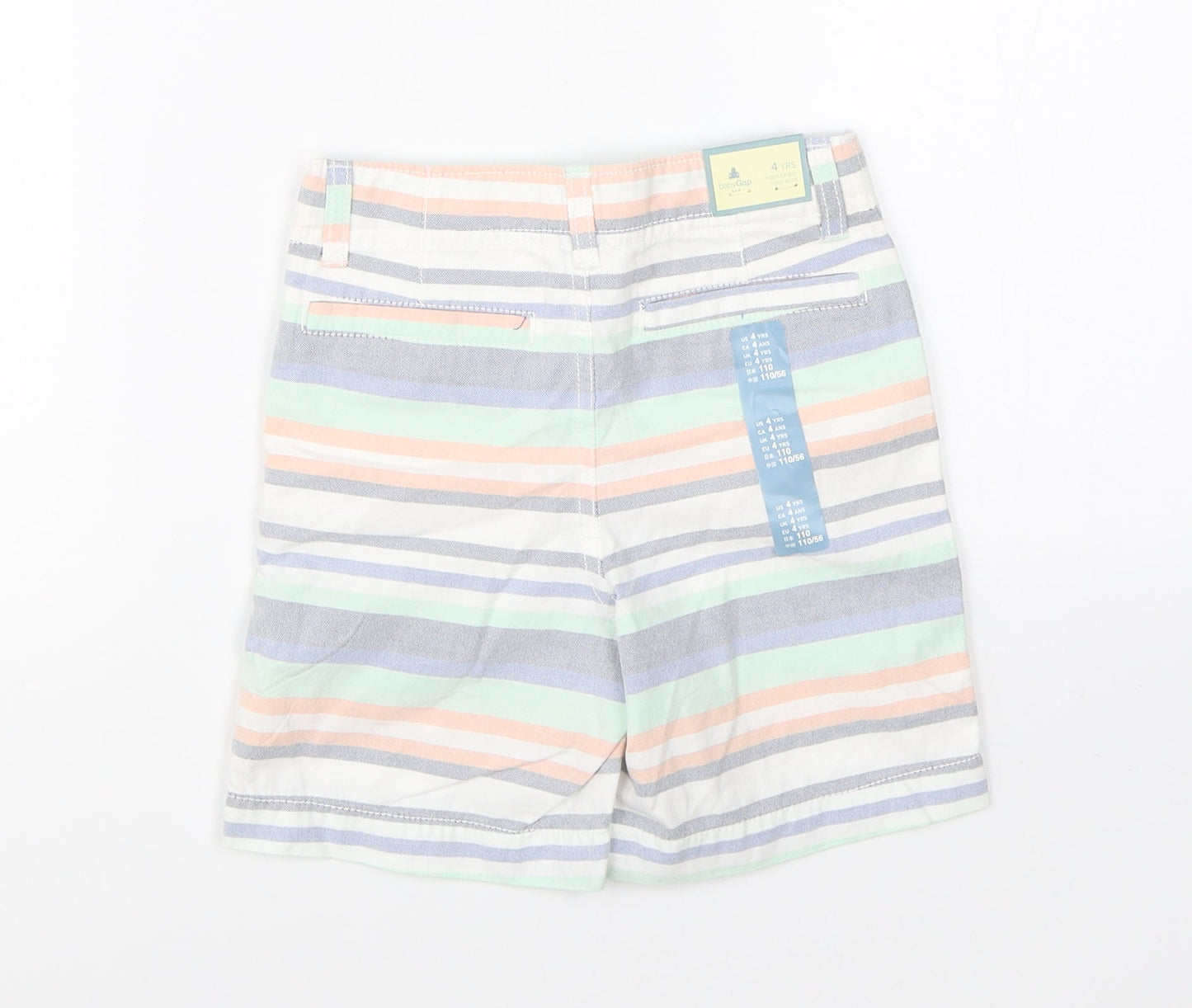 Baby Gap Boys Multicoloured Striped  Utility Shorts Size 4 Years
