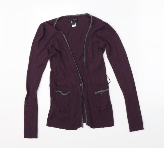 MNG Womens Purple   Cardigan Jumper Size S