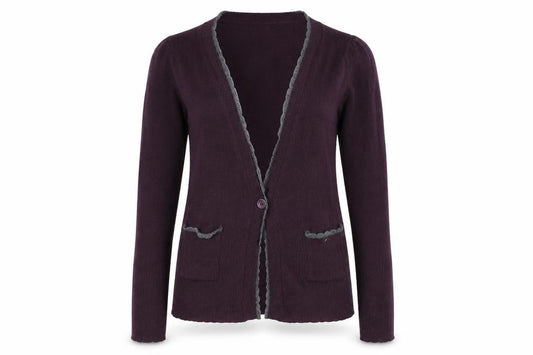 Mango Womens Purple   Cardigan Jumper Size S