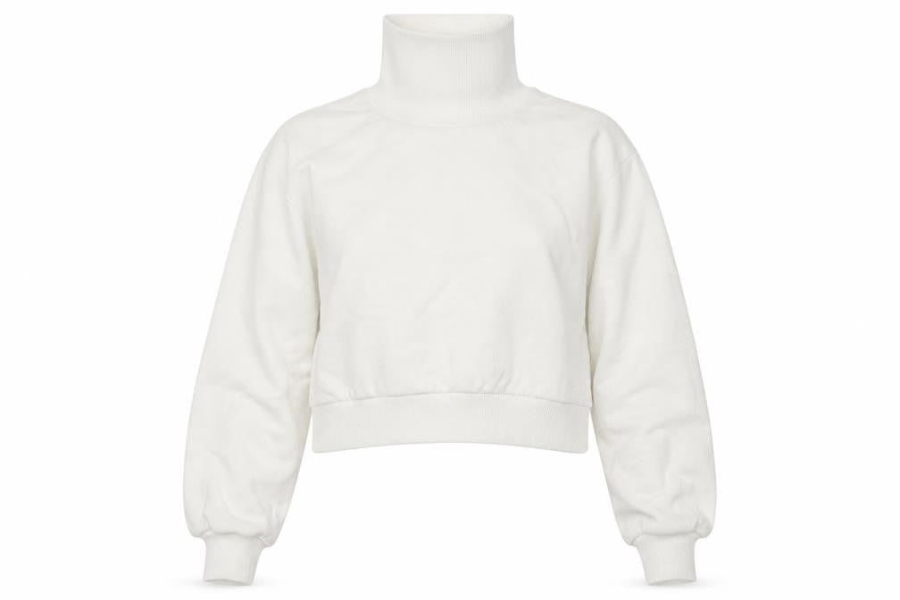 Miss Selfridge Womens White   Pullover Sweatshirt Size 4  - cropped