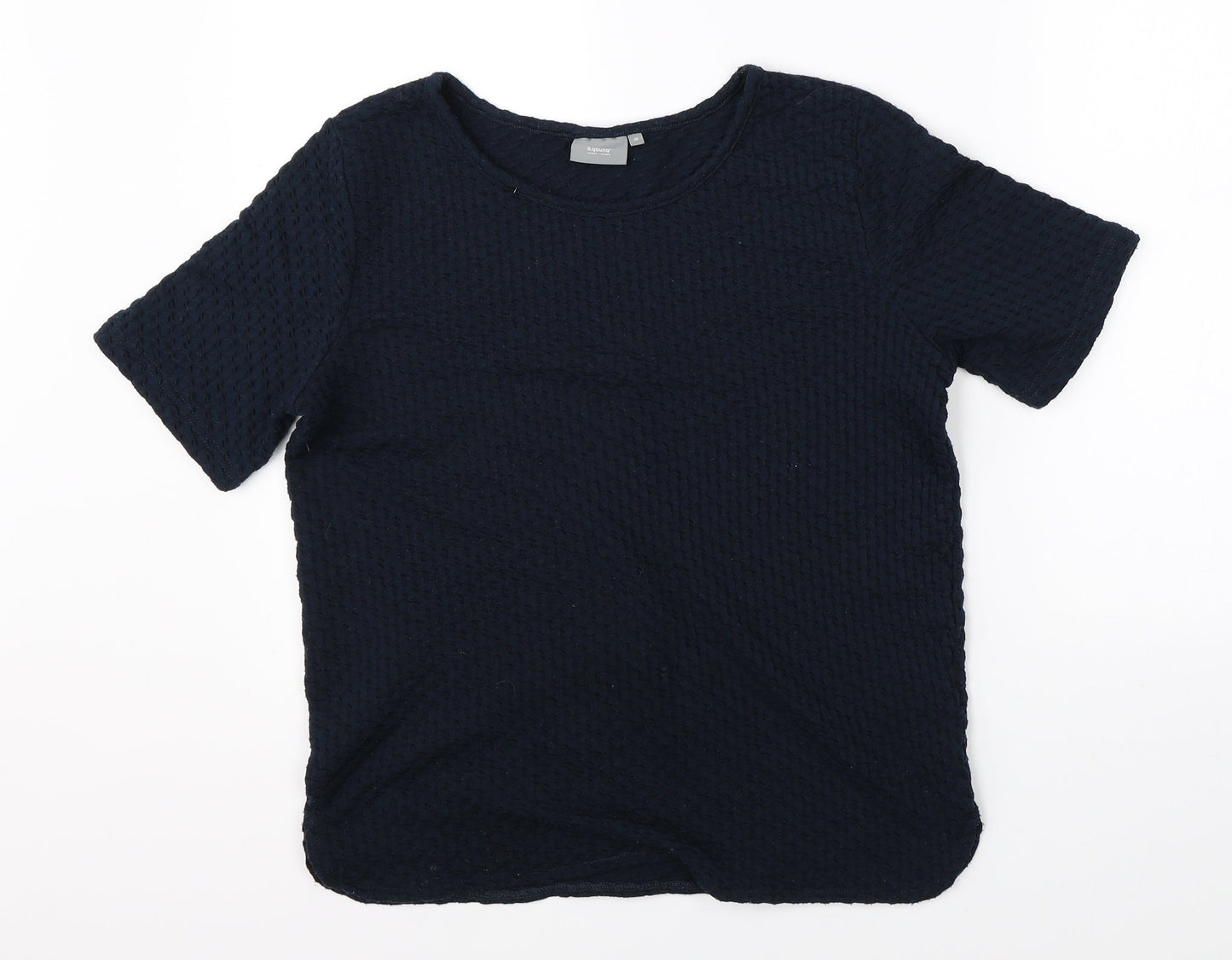 B Young Womens Blue   Basic Blouse Size M