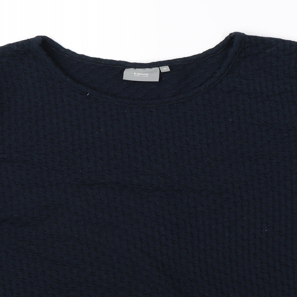B Young Womens Blue   Basic Blouse Size M