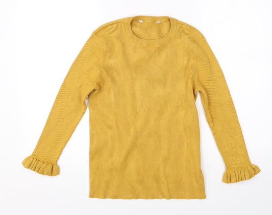 Red Herring Womens Yellow   Pullover Jumper Size 12