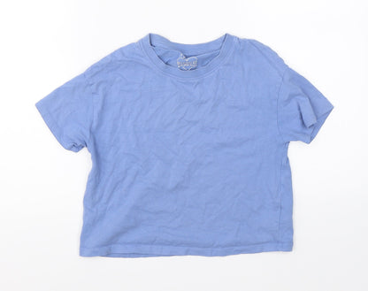 Additional front view of Next girls’ black basic t-shirt, size 10, years