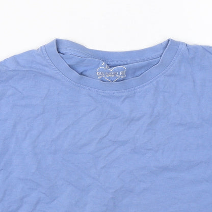 Close-up detail of Next girls’ black basic t-shirt, size 10, years