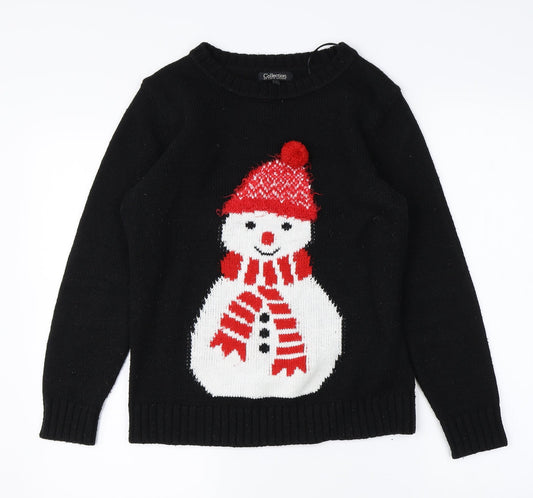 Collection Mens Black   Pullover Jumper Size S  - christmas