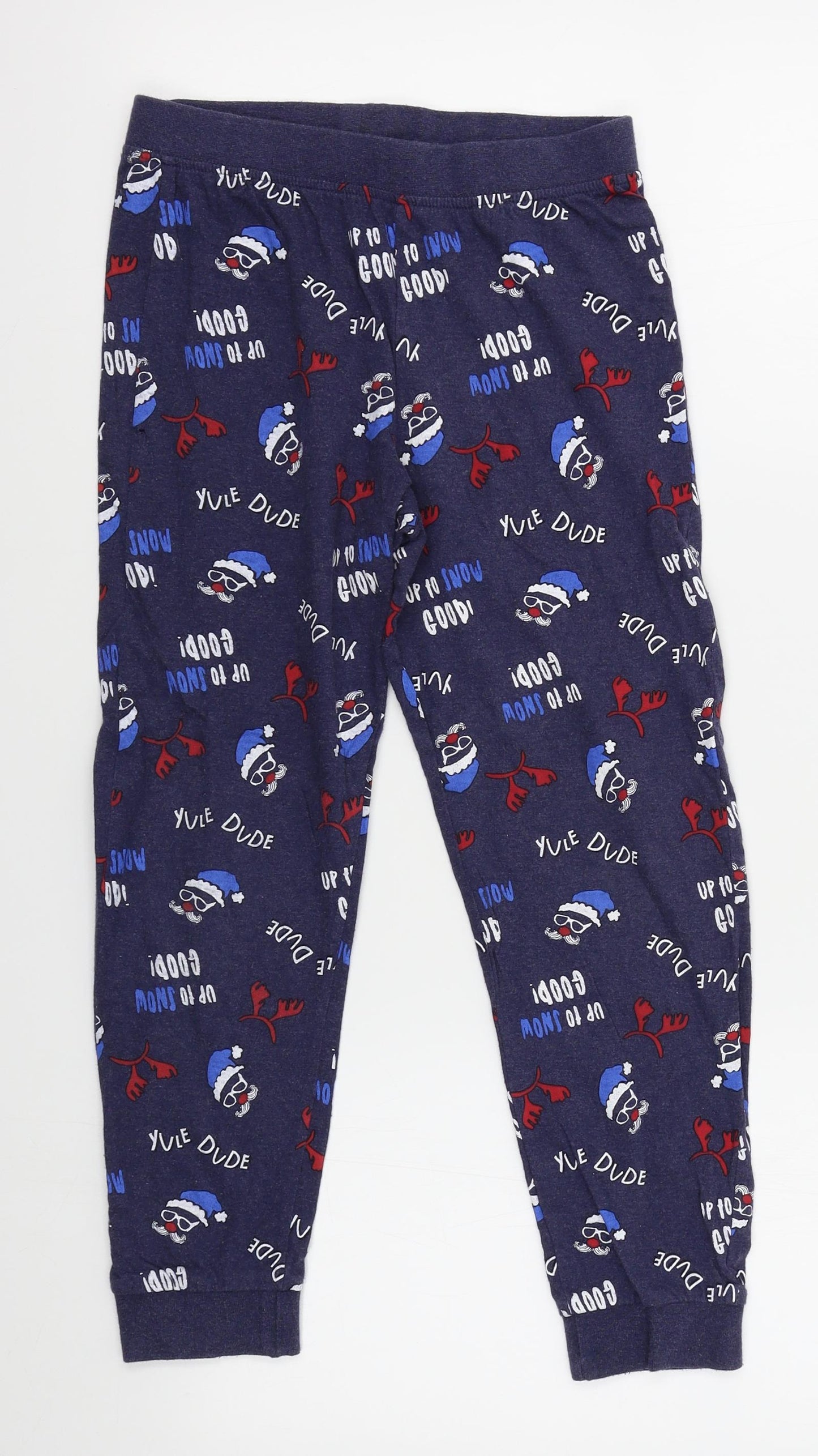 F&F Boys Blue    Lounge Pants Size 9-10 Years  - Christmas