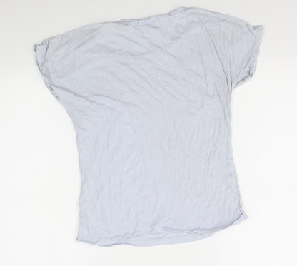 Back view of Lee Cooper women’s blue basic t-shirt, size UK 16