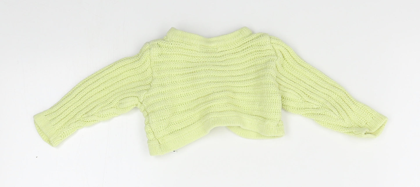 tout petits Girls Yellow   Cardigan Jumper Size 6-9 Months