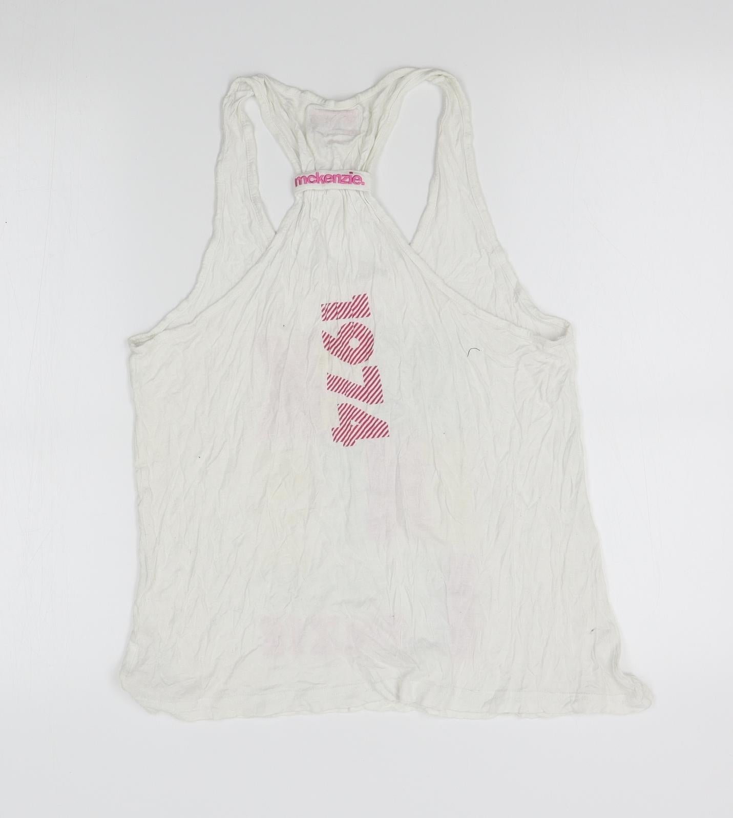 JDSports Womens White   Basic Tank Size 14
