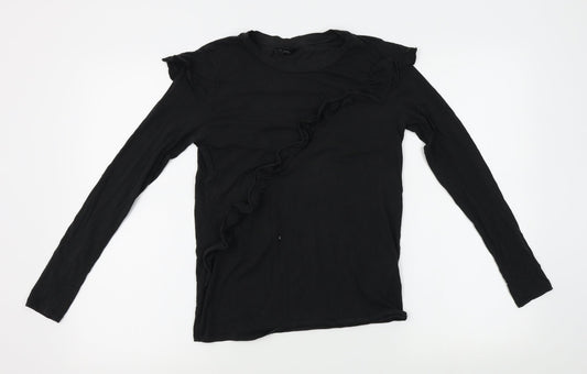 Topshop Womens Black   Basic T-Shirt Size 4