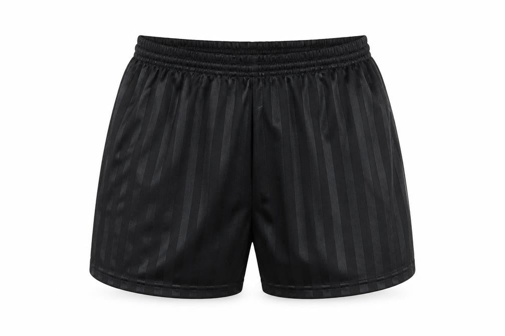 Preworn Womens Black Striped  Athletic Shorts Size 34