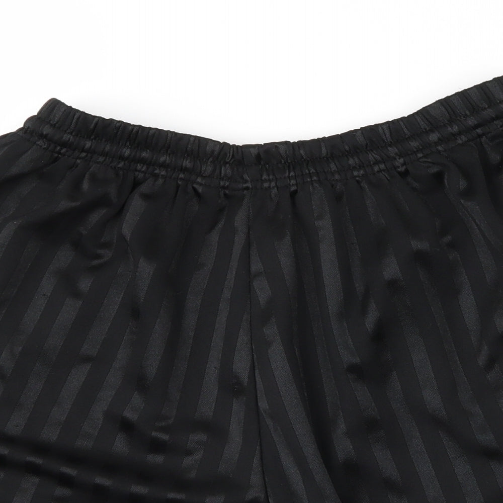 Preworn Womens Black Striped  Athletic Shorts Size 34