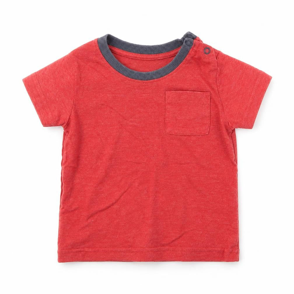 Nutmeg Boys Red   Basic T-Shirt Size 12-18 Months