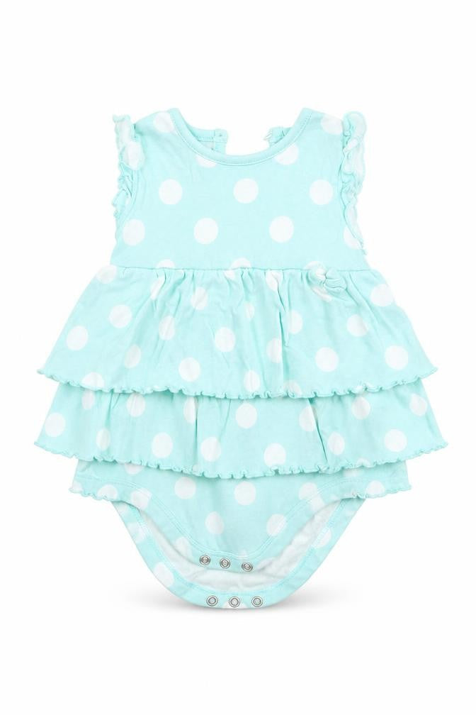 George Girls Green Polka Dot  Basic T-Shirt Size 9-12 Months