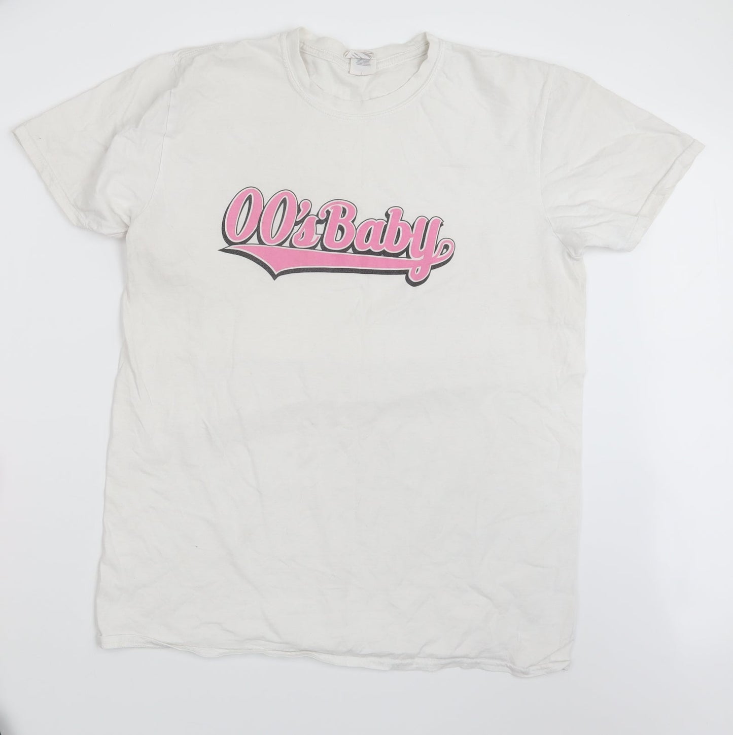 Gildan Womens White   Basic T-Shirt Size L