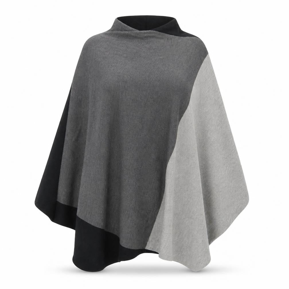 F&F Womens Black  Knit Cape Jumper One Size