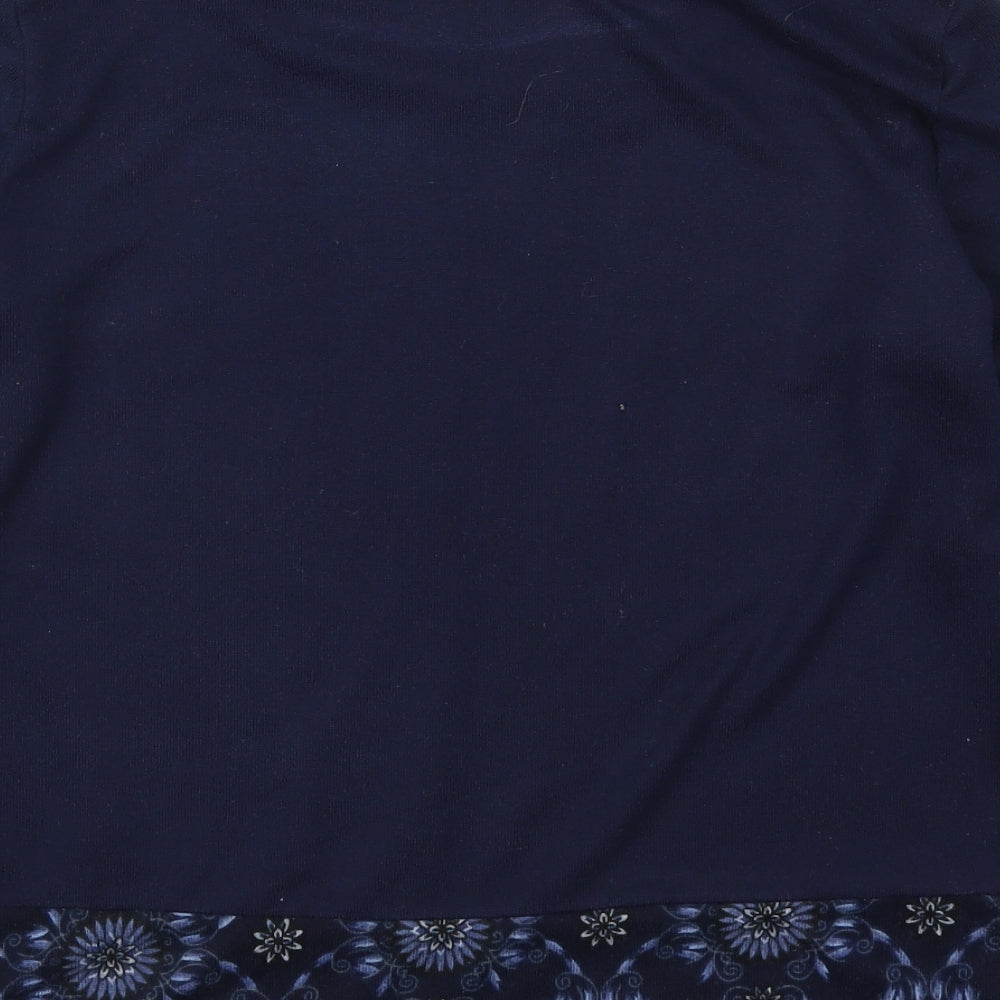 Lakeland Womens Blue Geometric  Pullover Jumper Size M