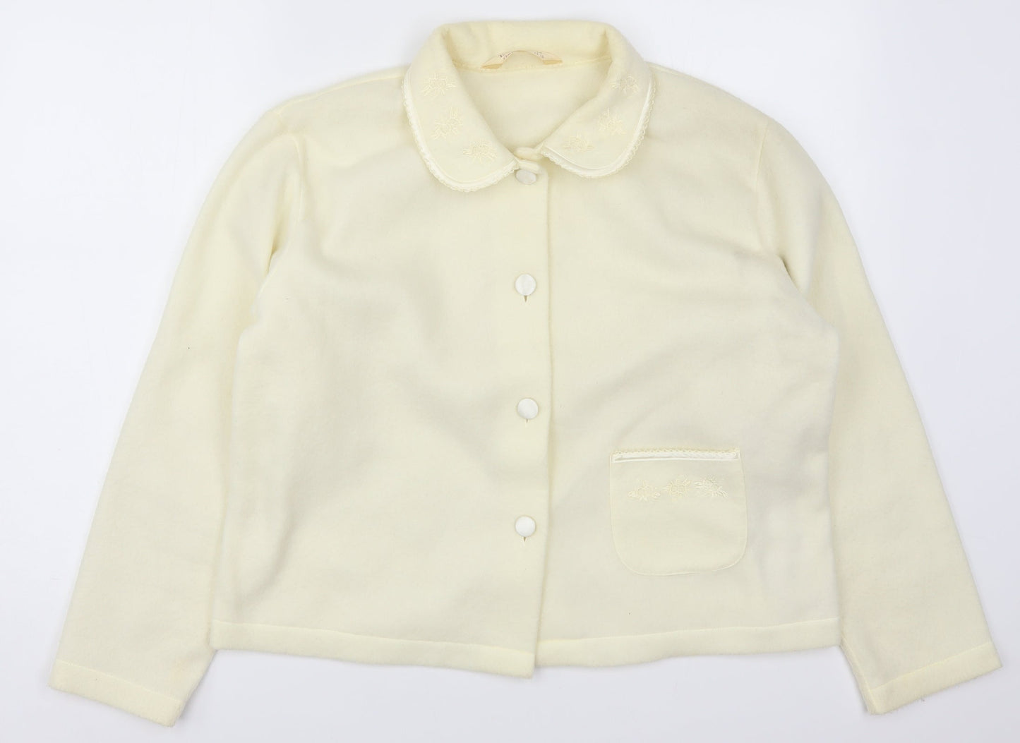 EWM Womens Ivory  Fleece Jacket  Size 14