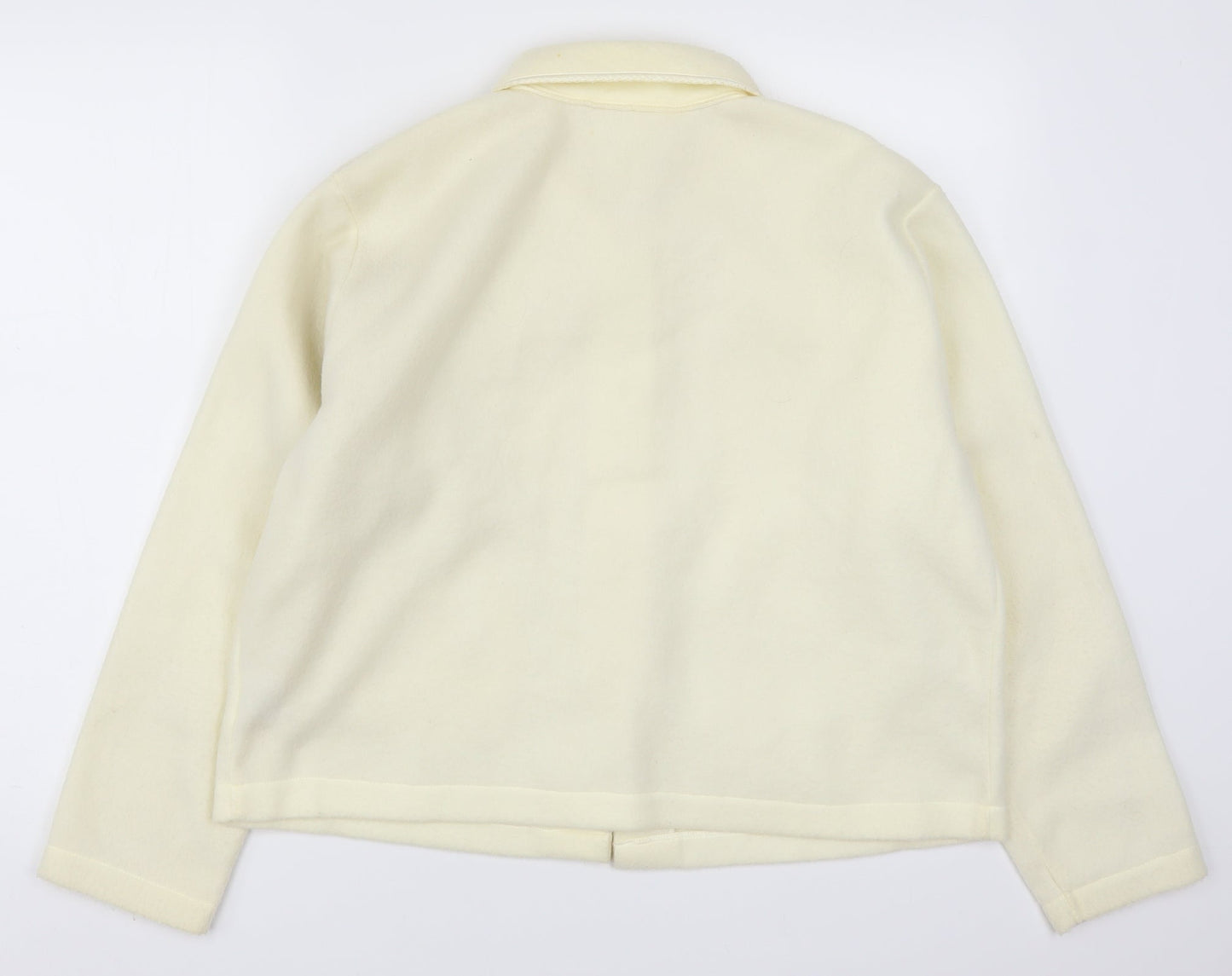 EWM Womens Ivory  Fleece Jacket  Size 14