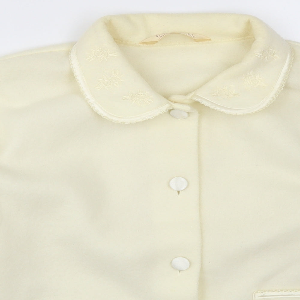 EWM Womens Ivory  Fleece Jacket  Size 14