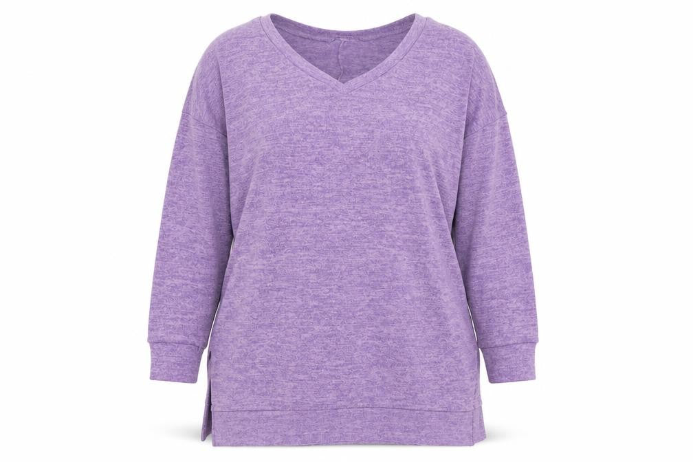 Zenana Outfitters Womens Purple   Pullover Sweatshirt Size 2XL