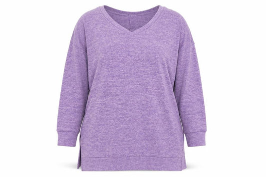 Zenana Outfitters Womens Purple   Pullover Sweatshirt Size 2XL