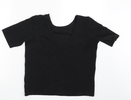 ASOS Womens Black   Basic T-Shirt Size 8