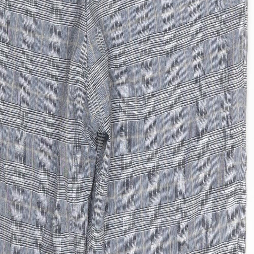 Topshop Womens Grey Herringbone  Chino Trousers Size 8 L27 in
