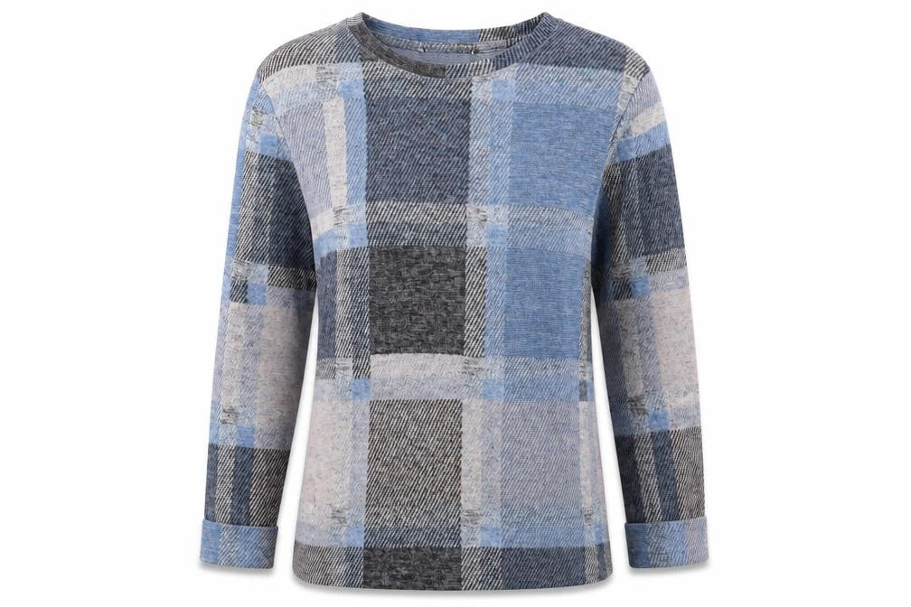 Marks & Spencer Womens Multicoloured Check  Pullover Jumper Size 10
