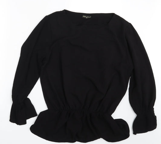Kate collection Womens Black   Basic Blouse Size 2XL