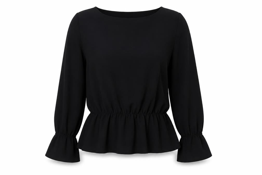 Kate collection Womens Black   Basic Blouse Size 2XL