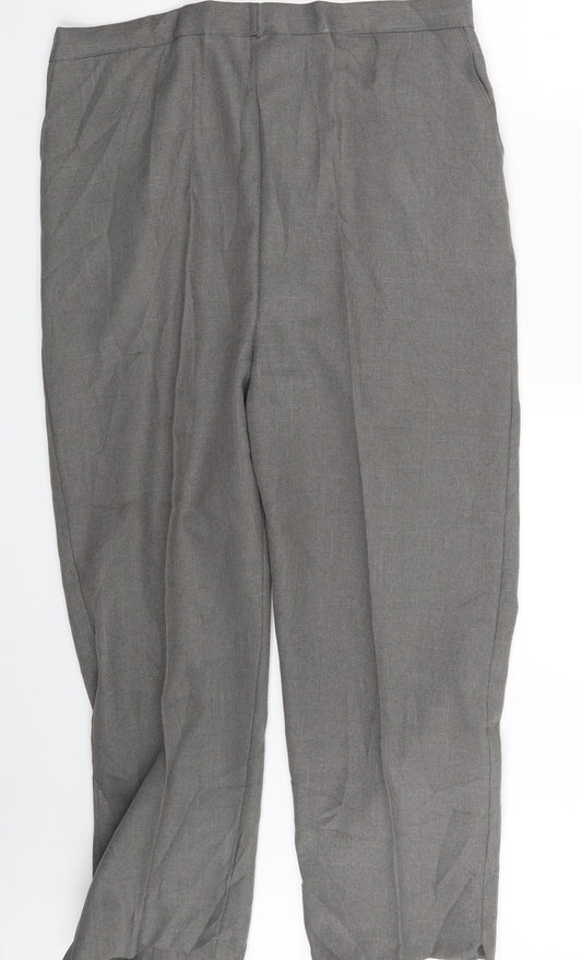 Preworn Womens Grey   Dress Pants Trousers One Size L25 in