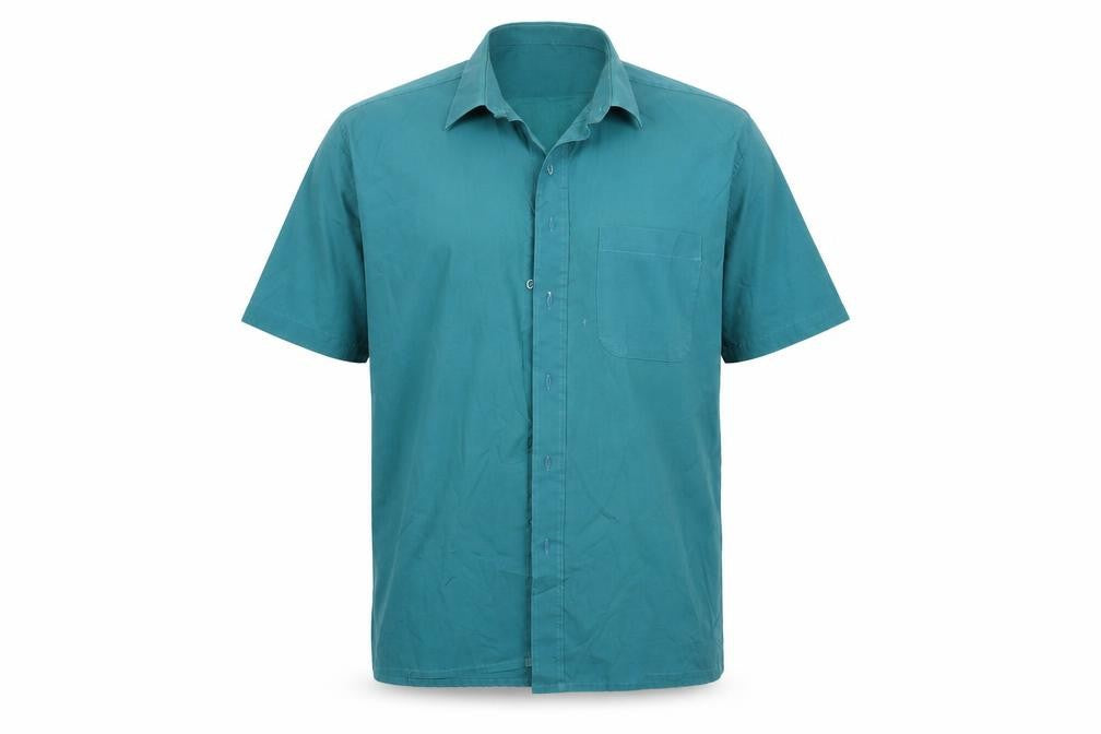 Marks & Spencer Mens Green    Button-Up Size 17