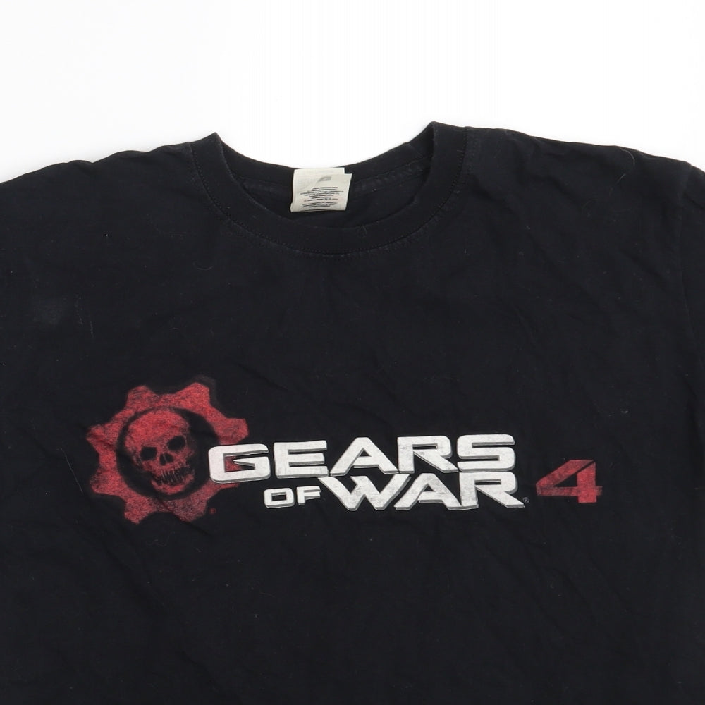 Fruit of the Loom Mens Black    T-Shirt Size S  - Gears of War 4