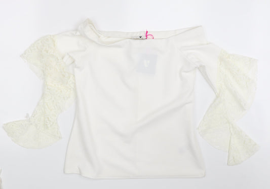 Very Womens Ivory   Basic Blouse Size 14
