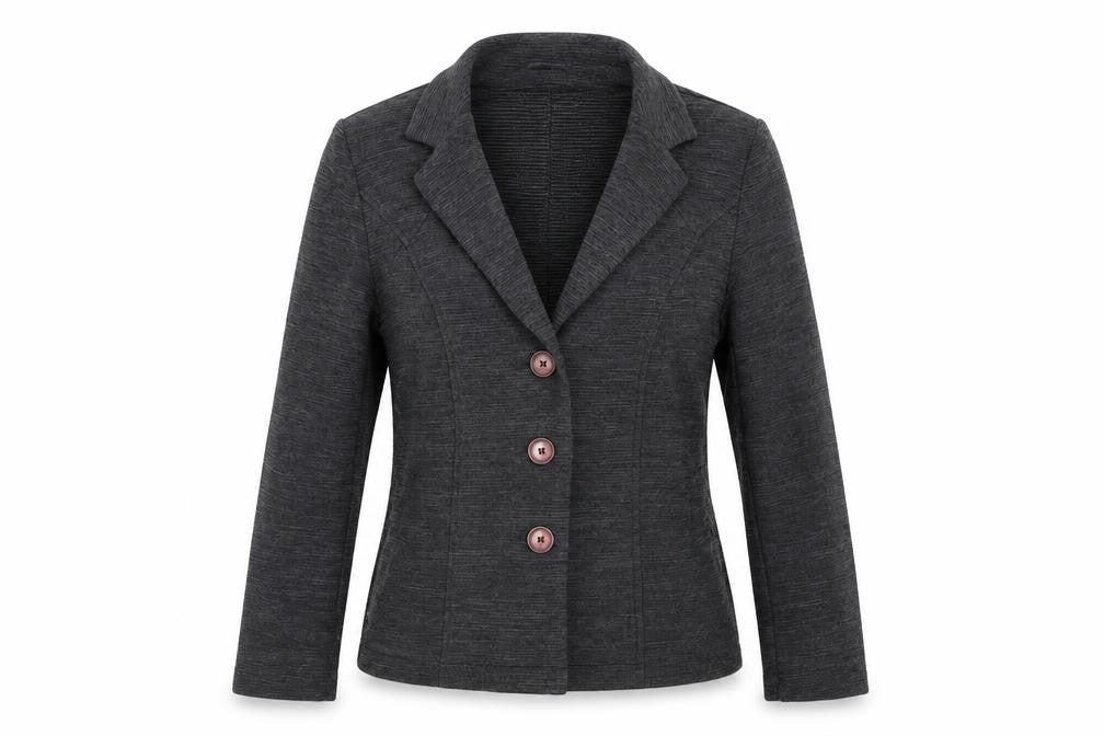Country Casuals Womens Grey Jacket Blazer Size 12