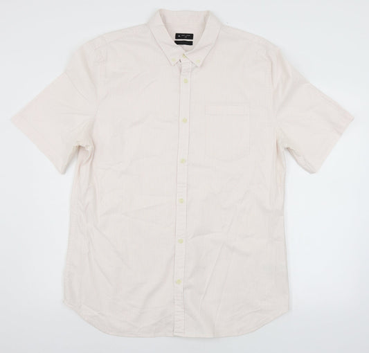 New Look Mens Pink Striped   Button-Up Size 2XL