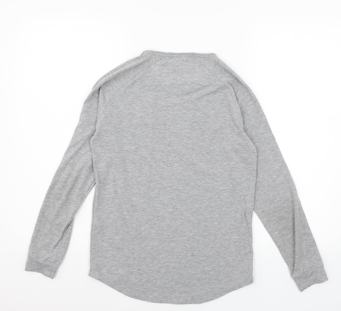 Illusive Boys Grey  Jersey Basic T-Shirt Size 11-12 Years